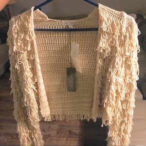 Cream Eva Mendes “Shag” sweater XS